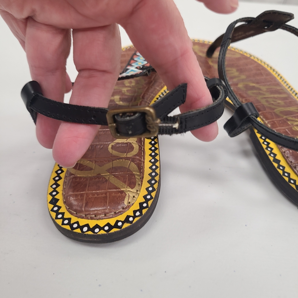 Sam Edelman Black and Brown Sandals - Picture 3 of 6